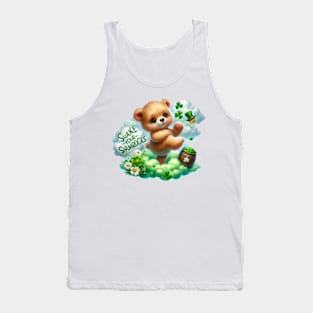 St Patricks Day Teddy Bear Tank Top